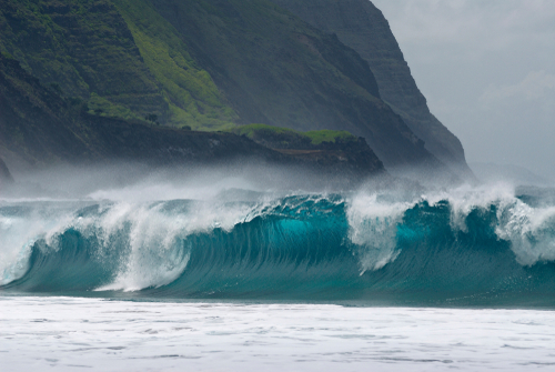 There are so few people living in Kalaupapa that the whole area is pristine. Look how clear that water is!