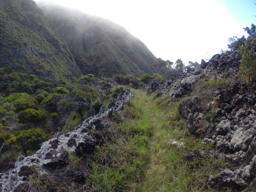 Hiking the Kaupo Gap Trail in Kula, Maui.