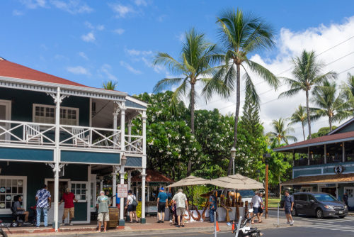 Lahaina, Maui has more of that small town feel to it. Editorial credit: Felipe Sanchez / Shutterstock.com