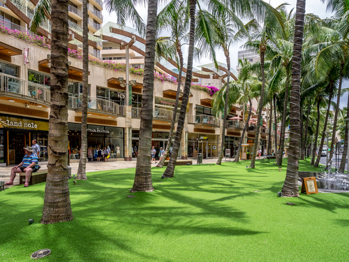 Shopping at Waikiki Beach Walk. Photo Credit: Jeff Whyte / Shutterstock.com