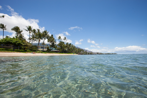 Baby Beach in Lahaina, Maui is calm, shallow, and clear.
