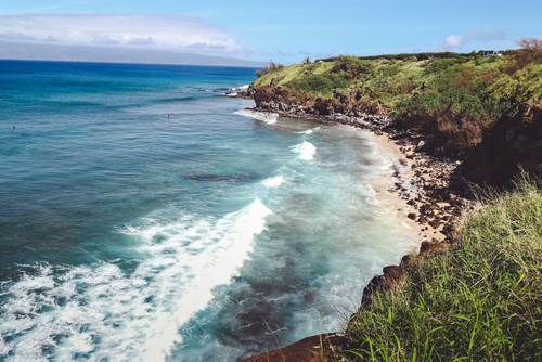 Slaughterhouse Beach on Maui in March 2020.