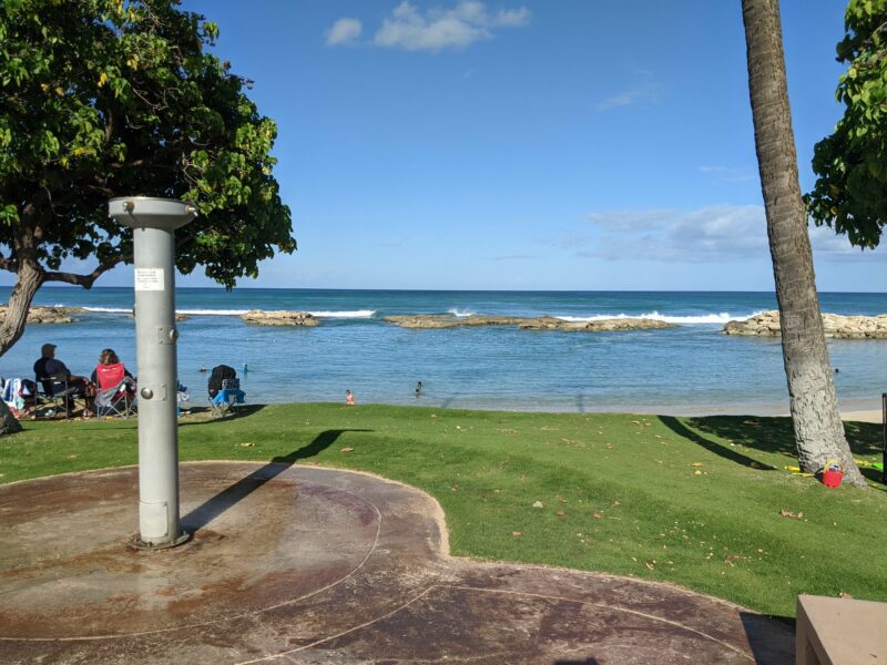 Each lagoon comes with bathrooms and/or showers.