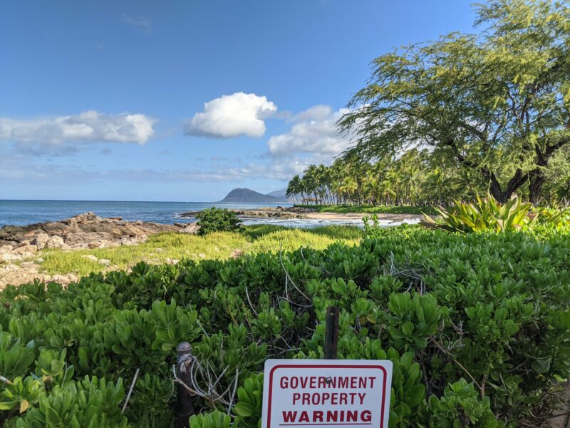 At the very end of our walk we snuck a peek at Secret Beach just past Lagoon 1.