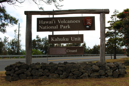 The entrance to the Kahuku Unit in Hawaii Volcanoes National Park. Editorial credit: Ty King / Shutterstock.com