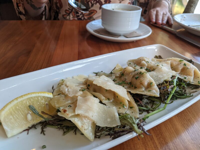 Ravioli from Merriman's Honolulu.