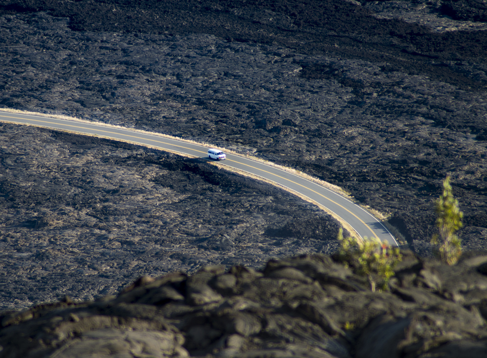 Driving the Chain of Craters Road. Getting around the Big Island.